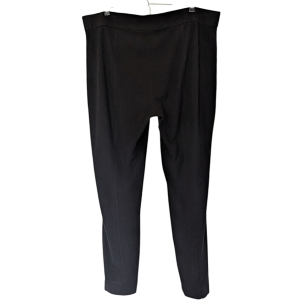Eileen Fisher Pants Black Stretch Pull On Women XL Straight Leg Minimal - Picture 4 of 11